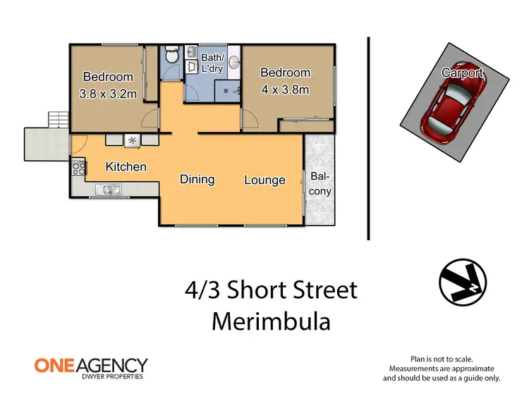 Floorplan of Homely apartment listing, 4/3 Short Street, Merimbula NSW 2548
