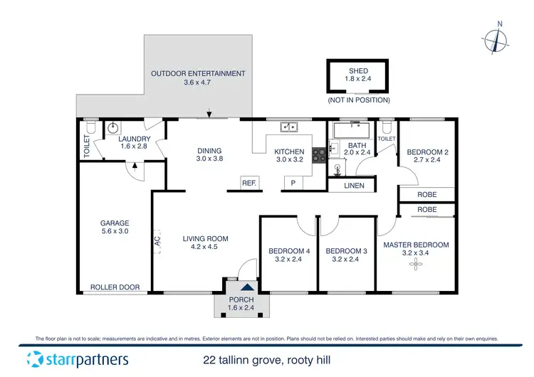 Floorplan of Homely house listing, 22 Tallinn Grove, Rooty Hill NSW 2766
