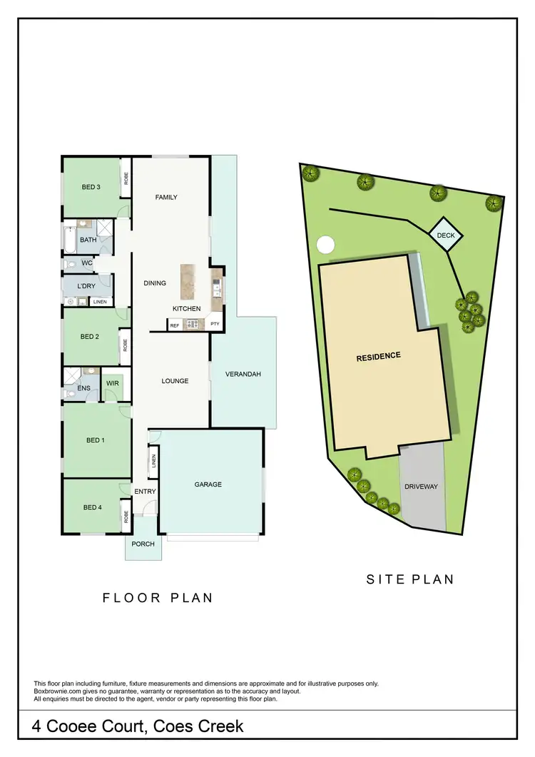 Floorplan of Homely house listing, 4 Cooee Court, Coes Creek QLD 4560