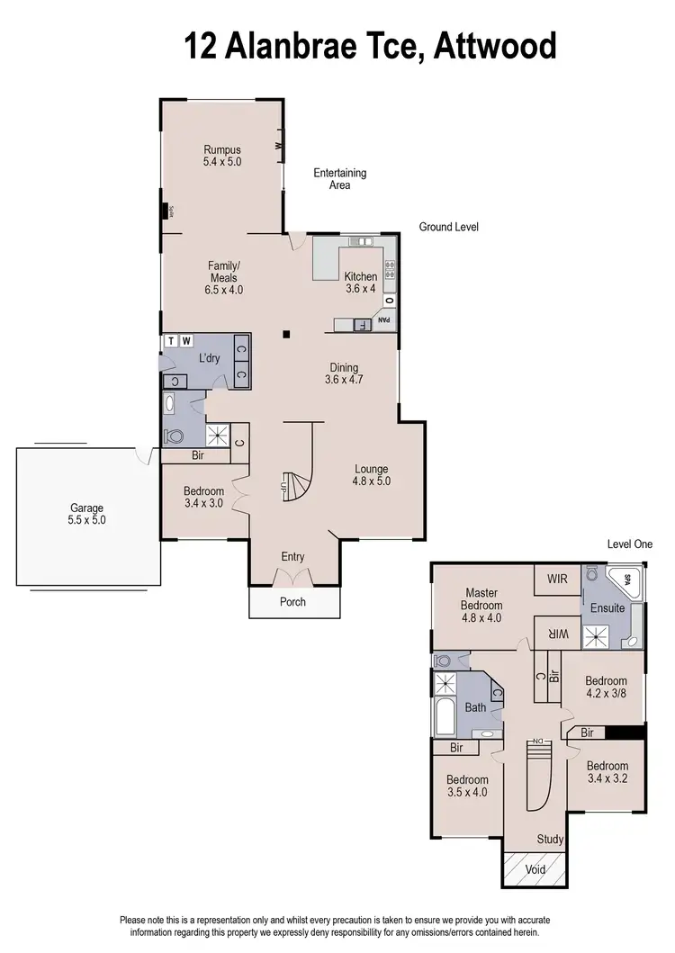 Floorplan of Homely house listing, 12 Alanbrae Terrace, Attwood VIC 3049