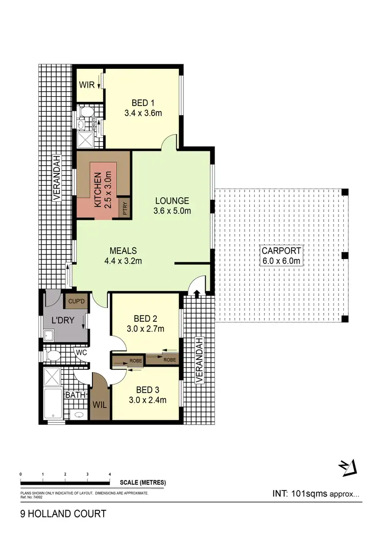 Floorplan of Homely house listing, 9 Holland Court, Kangaroo Flat VIC 3555