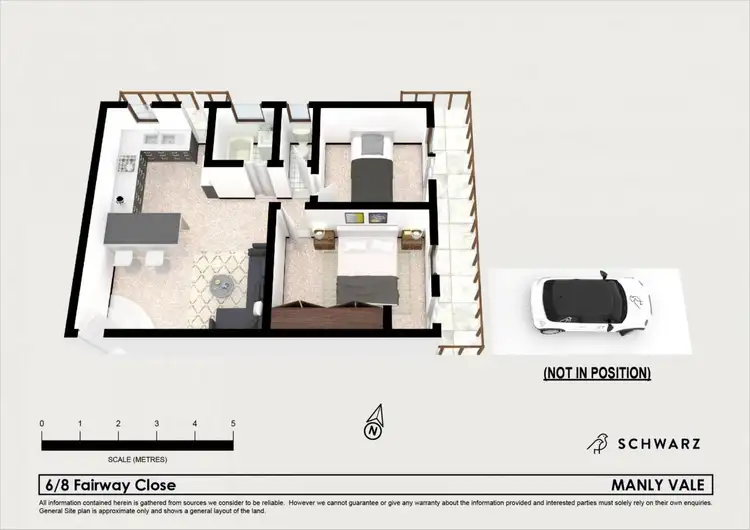 Floorplan of Homely unit listing, 6/8 Fairway Close, Manly Vale NSW 2093