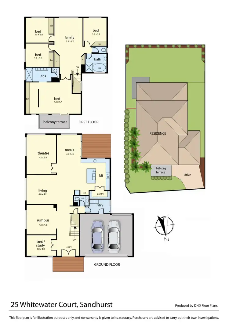 Floorplan of Homely house listing, 25 Whitewater Court, Sandhurst VIC 3977