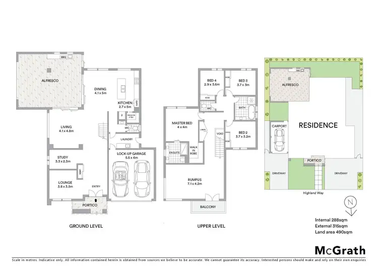 Floorplan of Homely house listing, 57 Highland Way, Highton VIC 3216