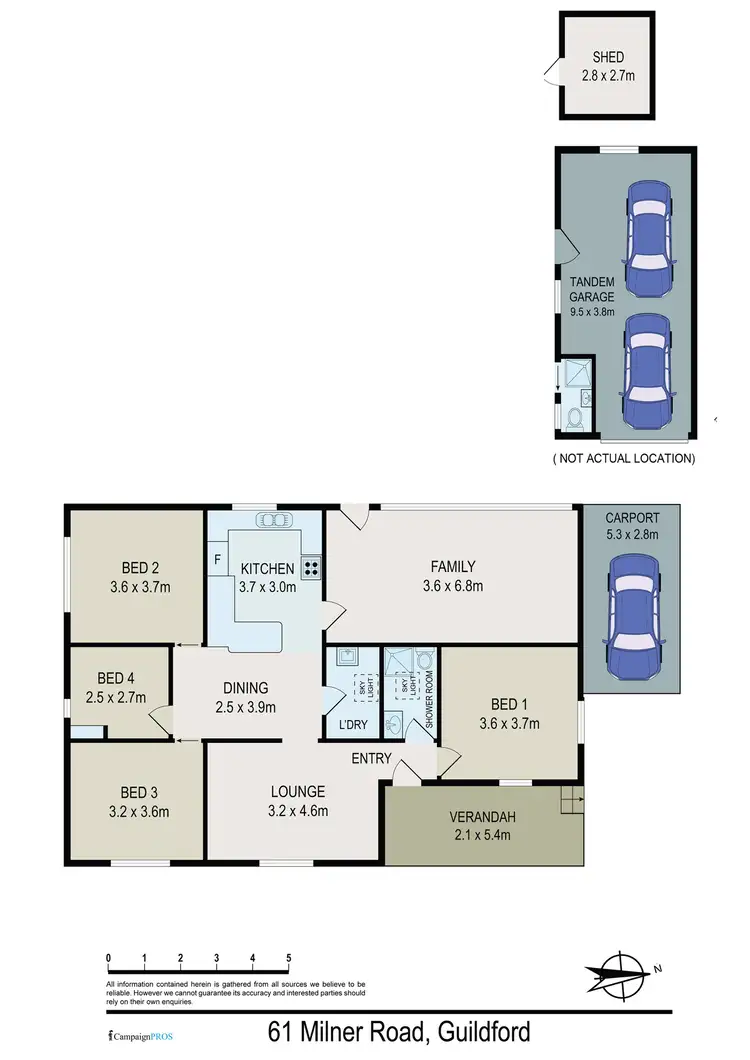 Floorplan of Homely house listing, 61 Milner Road, Guildford NSW 2161