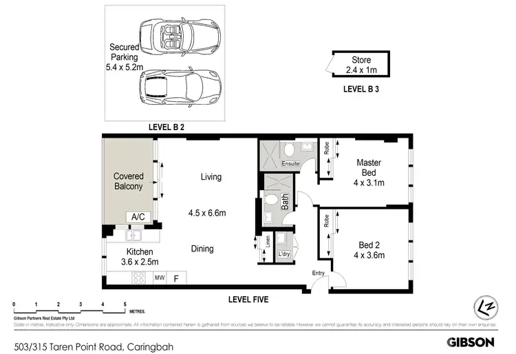 Floorplan of Homely apartment listing, 503/315 Taren Point Road, Caringbah NSW 2229