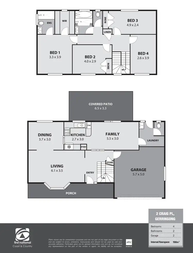 Floorplan of Homely house listing, 2 Craig Place, Gerringong NSW 2534