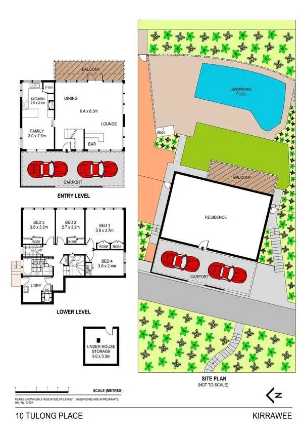 Floorplan of Homely house listing, 10 Tulong Place, Kirrawee NSW 2232
