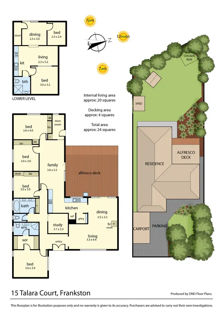 Floorplan of Homely house listing, 15 Talara Court, Frankston VIC 3199