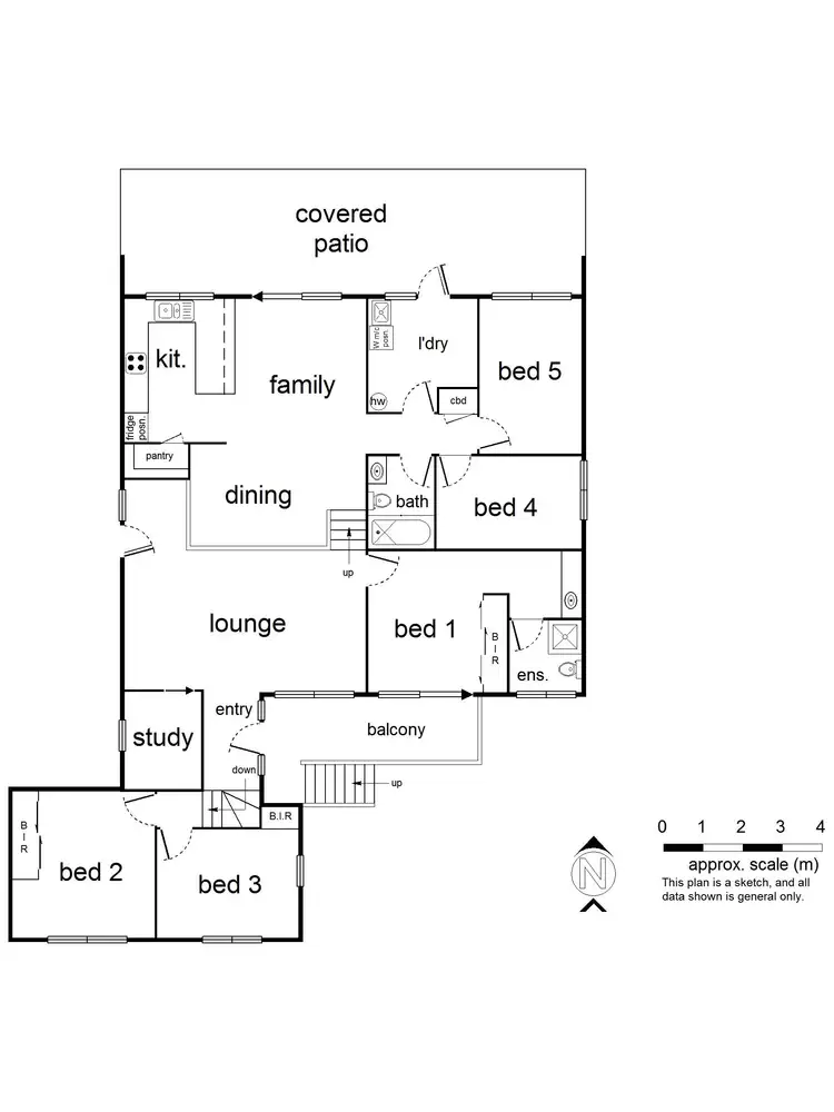 Floorplan of Homely house listing, 65 Landau Drive, Warranwood VIC 3134