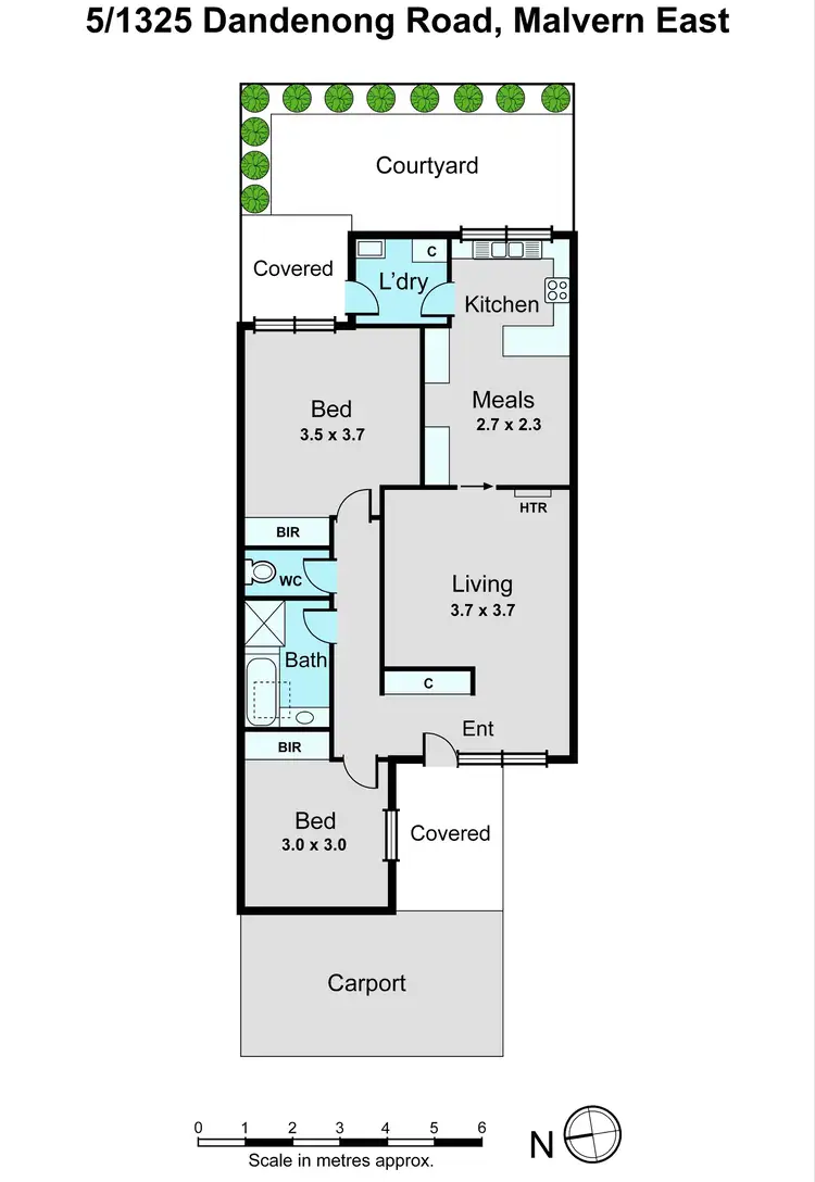 Floorplan of Homely unit listing, 5/1325 Dandenong Road, Malvern East VIC 3145