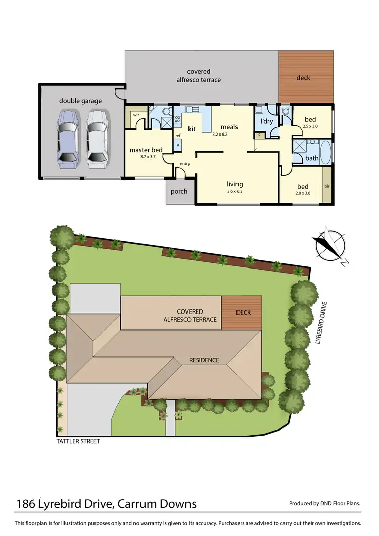 Floorplan of Homely house listing, 186 Lyrebird Drive, Carrum Downs VIC 3201