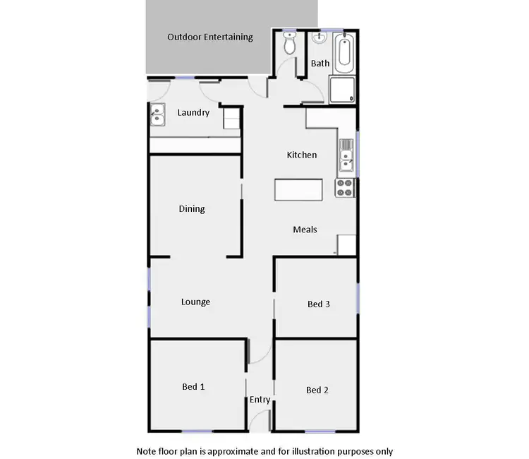Floorplan of Homely house listing, 58 Eaglesham Street, Mildura VIC 3500