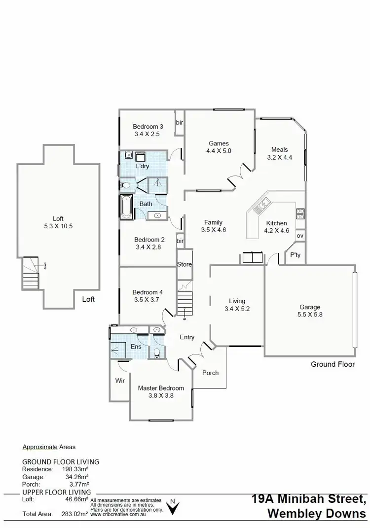 Floorplan of Homely house listing, 19a Minibah Street, Wembley Downs WA 6019