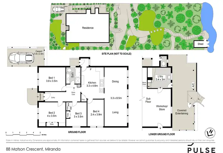 Floorplan of Homely house listing, 88 Matson Crescent, Miranda NSW 2228
