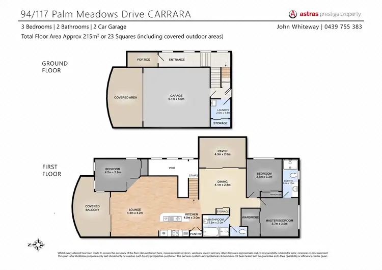 Floorplan of Homely townhouse listing, 94/117 Palm Meadows Drive, Carrara QLD 4211