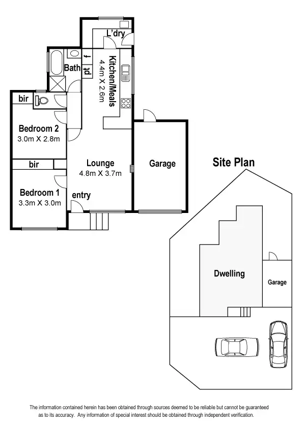 Floorplan of Homely unit listing, 1/64 Waratah Street, Thomastown VIC 3074