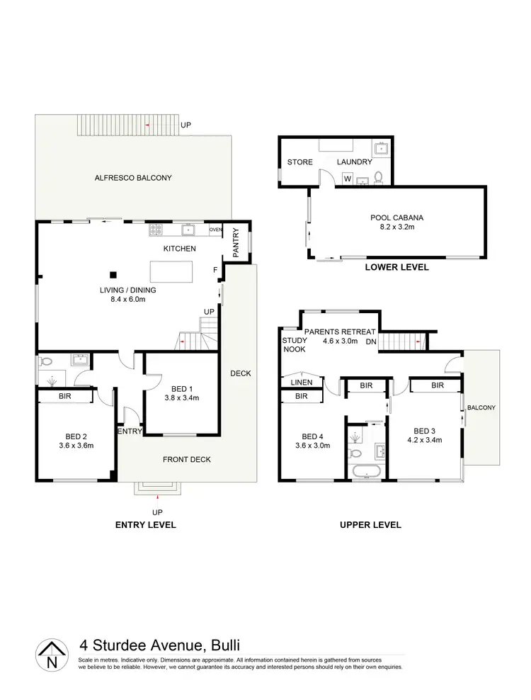 Floorplan of Homely house listing, 4 Sturdee Avenue, Bulli NSW 2516