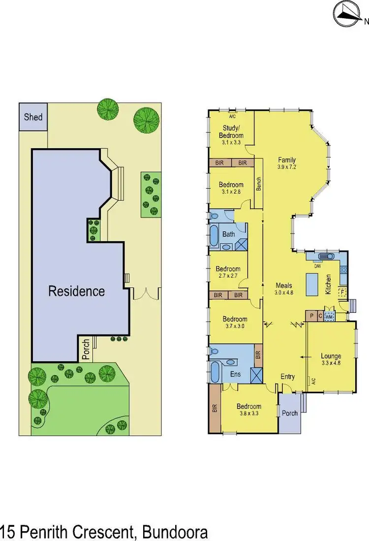 Floorplan of Homely house listing, 15 Penrith Crescent, Bundoora VIC 3083