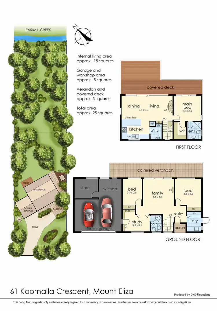 Floorplan of Homely house listing, 61 Koornalla Crescent, Mount Eliza VIC 3930