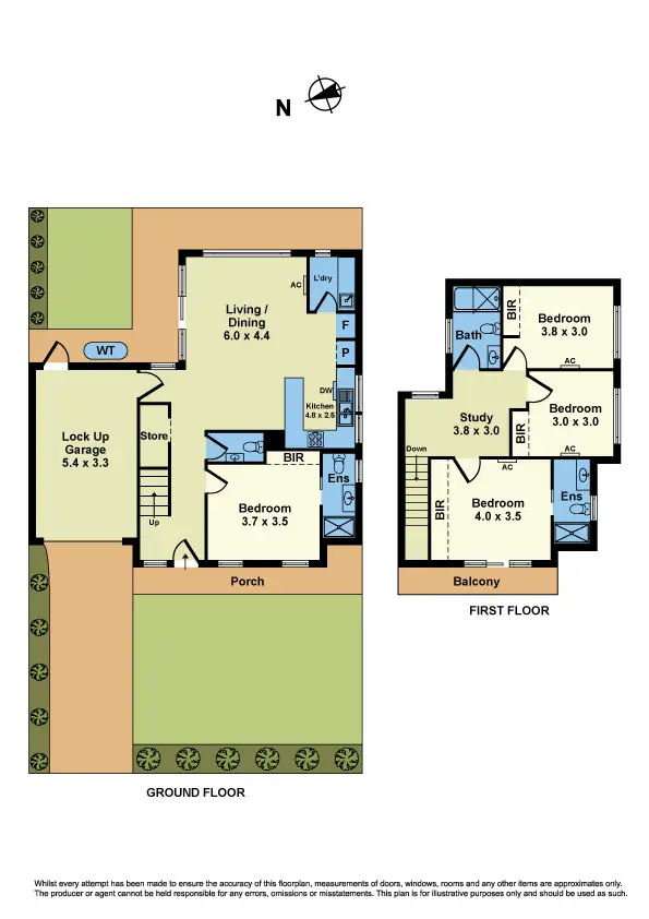 Floorplan of Homely townhouse listing, 1/96 Westmoreland Road, Sunshine North VIC 3020