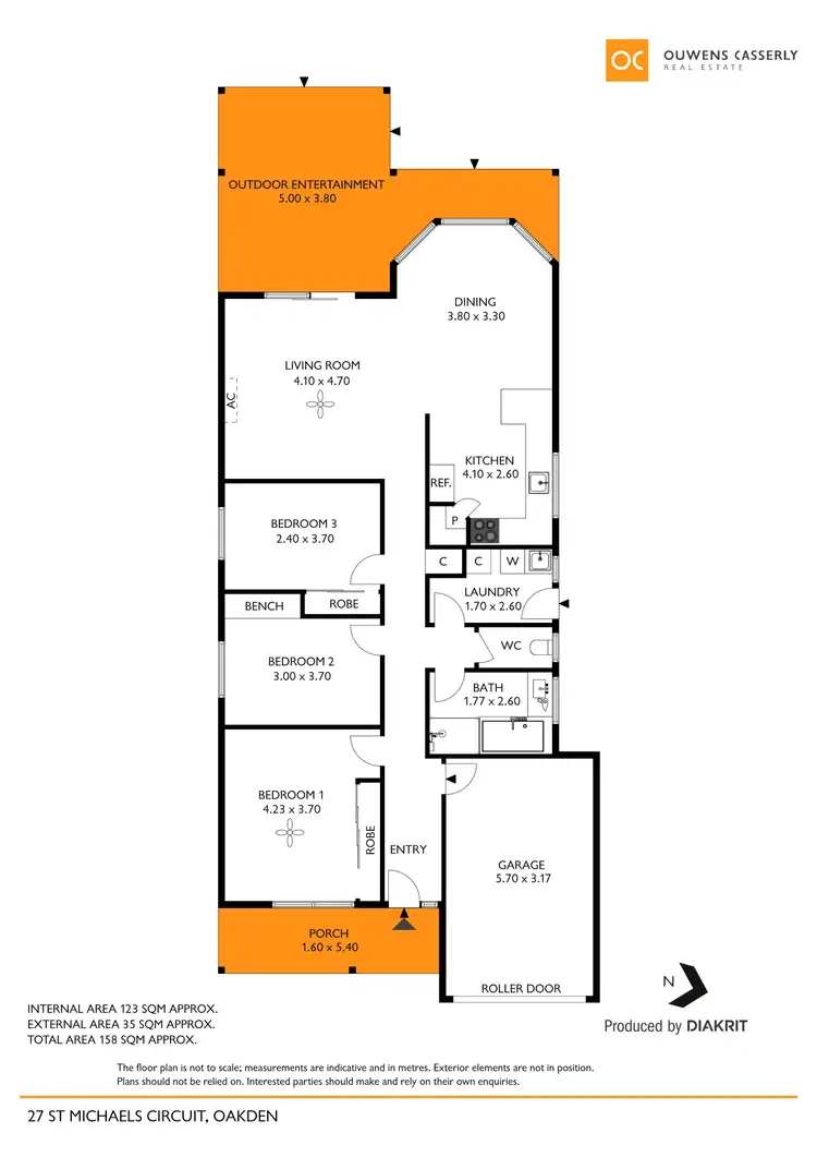 Floorplan of Homely house listing, 27 St Michaels Circuit, Oakden SA 5086