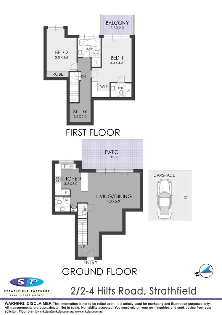 Floorplan of Homely apartment listing, 2/2 Hilts Road, Strathfield NSW 2135