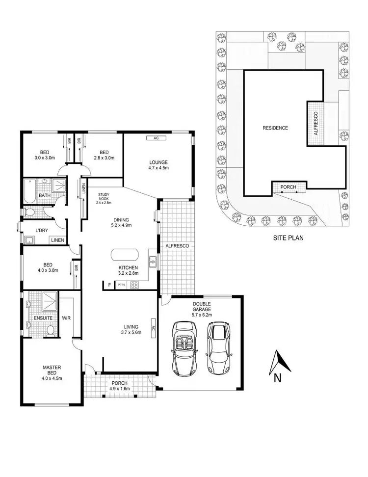 Floorplan of Homely house listing, 1 Belfry Place, Craigieburn VIC 3064
