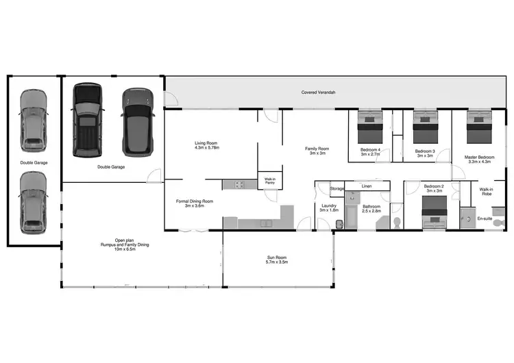 Floorplan of Homely house listing, 3 Diosma Street, Bellbowrie QLD 4070
