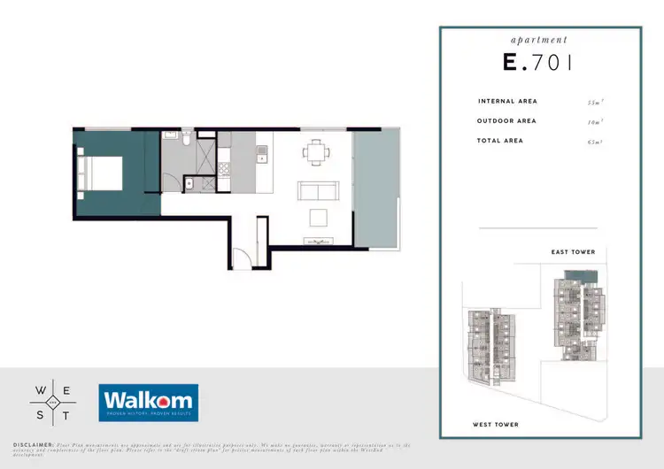Floorplan of Homely apartment listing, 701/11 Charles Street, Wickham NSW 2293