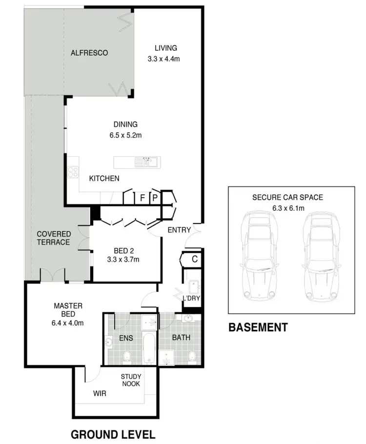 Floorplan of Homely apartment listing, 6/13 Hart Street, Lane Cove North NSW 2066