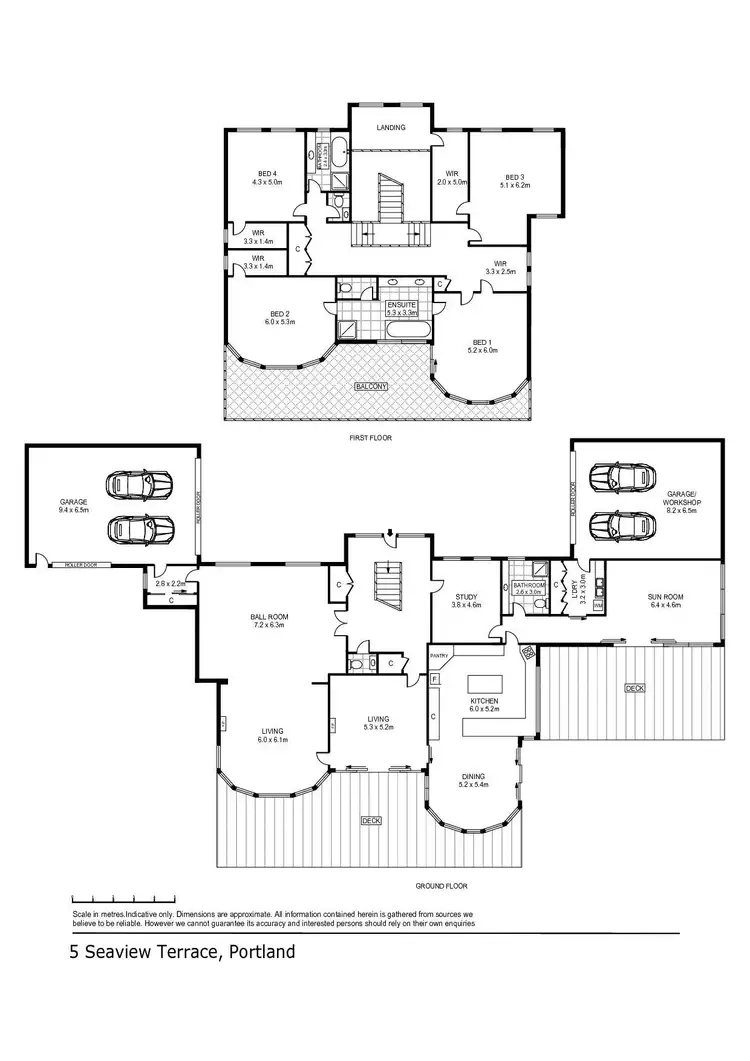 Floorplan of Homely house listing, 5 Seaview Terrace, Portland VIC 3305