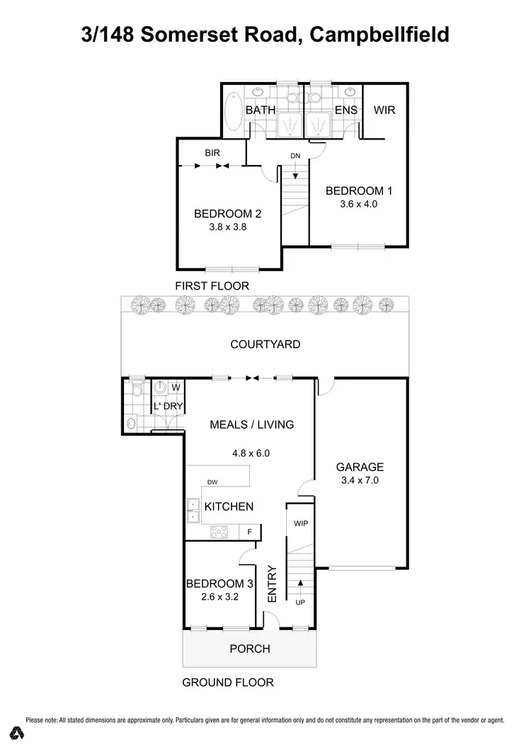 Floorplan of Homely townhouse listing, 3/148 Somerset Road, Campbellfield VIC 3061