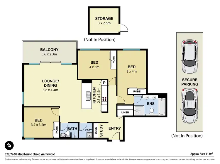 Floorplan of Homely apartment listing, 232/79-91 Macpherson Street, Warriewood NSW 2102