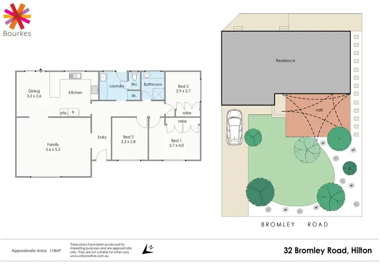 Floorplan of Homely house listing, 32 Bromley Road, Hilton WA 6163