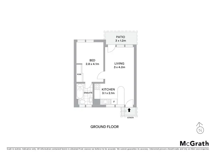 Floorplan of Homely unit listing, 1/86 Elouera Road, Cronulla NSW 2230