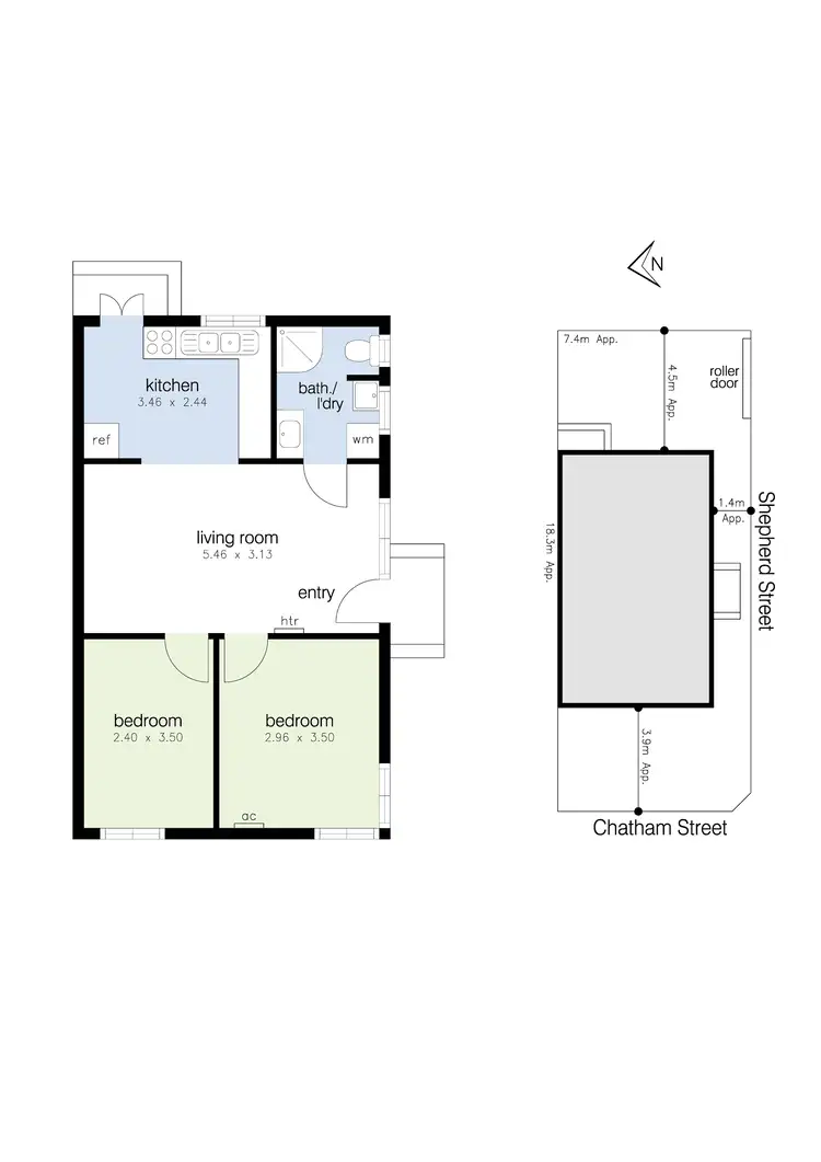 Floorplan of Homely house listing, 2 Chatham Street, Footscray VIC 3011