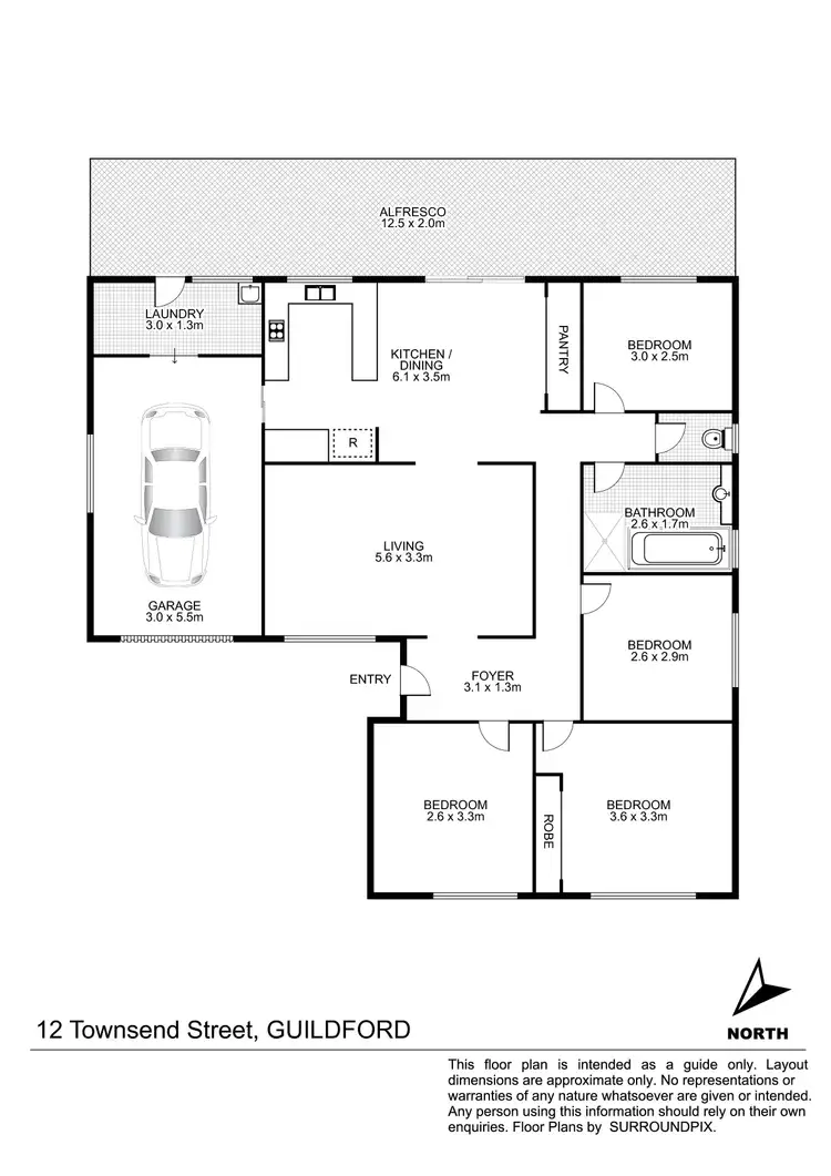 Floorplan of Homely house listing, 12 Townsend Street, Guildford NSW 2161