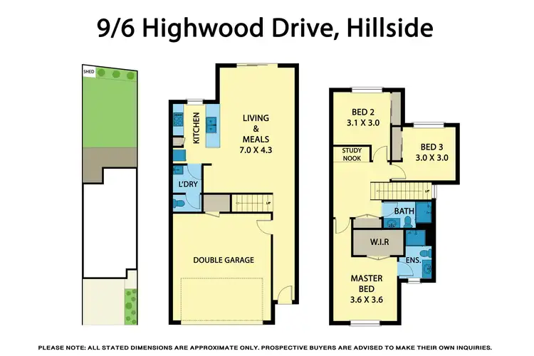 Floorplan of Homely townhouse listing, 9/6 Highwood Drive, Hillside VIC 3037