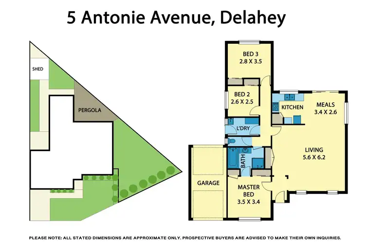 Floorplan of Homely house listing, 5 Antonie Avenue, Delahey VIC 3037