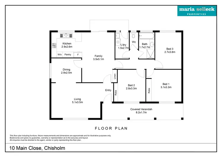 Floorplan of Homely house listing, 10 Main Close, Chisholm ACT 2905