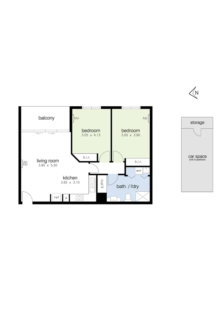 Floorplan of Homely apartment listing, 16/20 French Street, Footscray VIC 3011