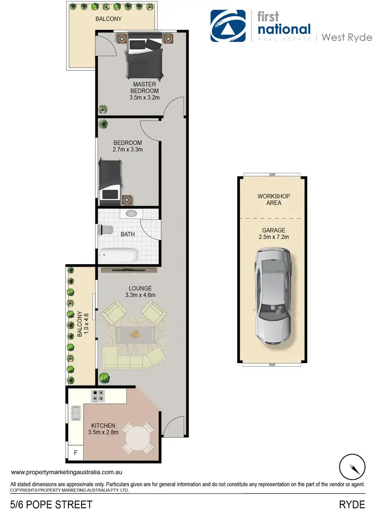 Floorplan of Homely apartment listing, 5/6 Pope Street, Ryde NSW 2112