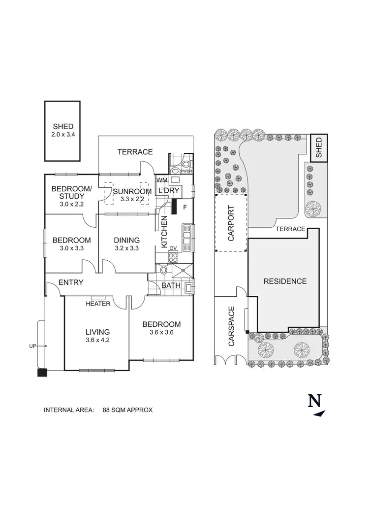 Floorplan of Homely house listing, 7 Hatton Grove, Coburg VIC 3058