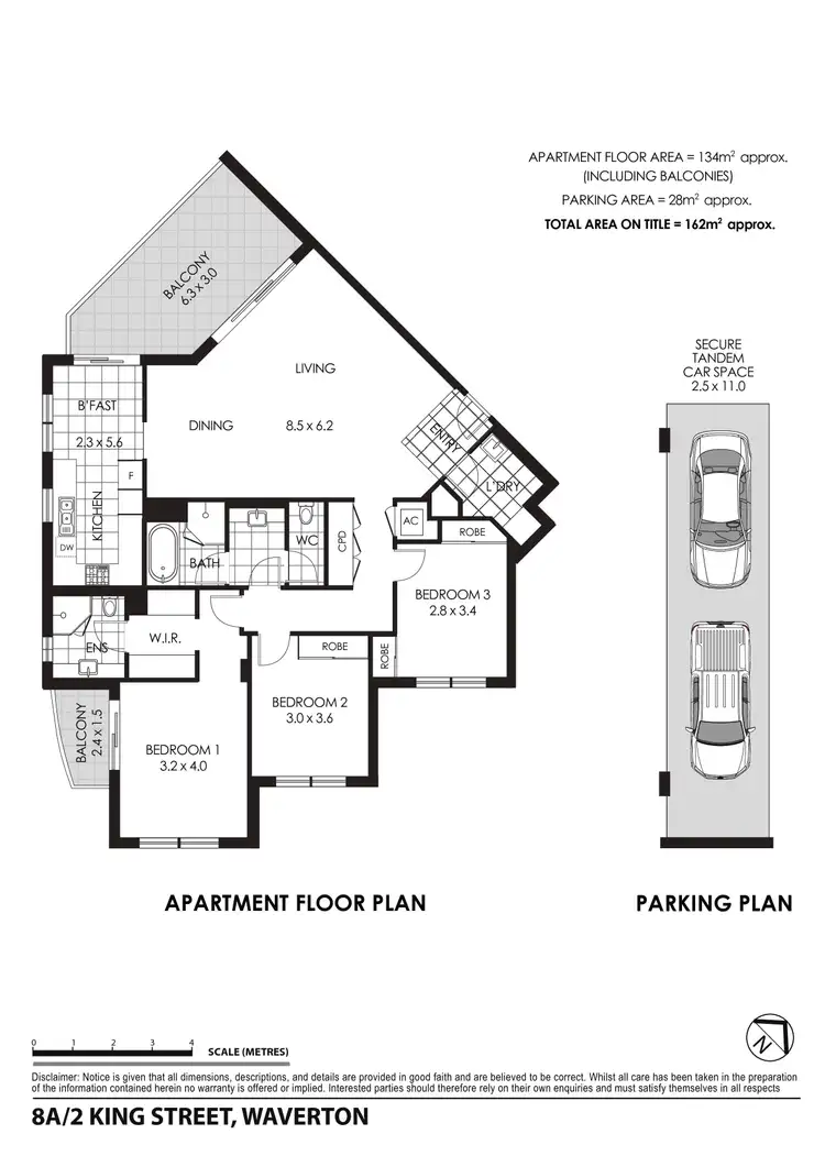 Floorplan of Homely apartment listing, 8A/2 King Street, Waverton NSW 2060