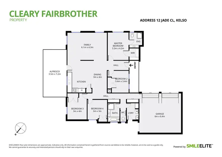 Floorplan of Homely house listing, 12 Jade Close, Kelso NSW 2795