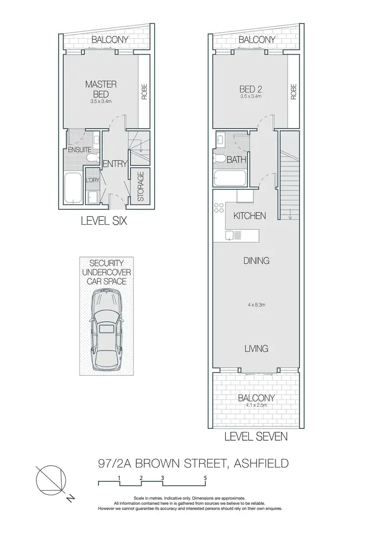 Floorplan of Homely apartment listing, 97/2A Brown Street, Ashfield NSW 2131