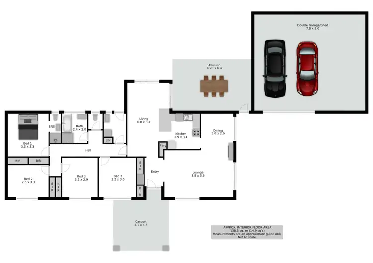 Floorplan of Homely house listing, 4 Diosma Court, Wodonga VIC 3690