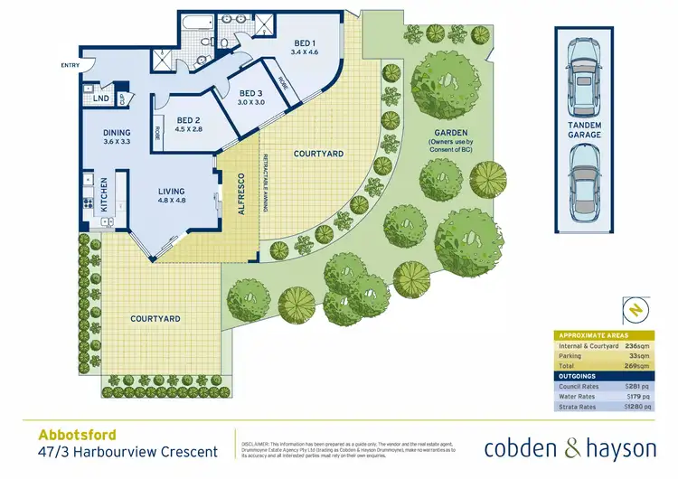 Floorplan of Homely apartment listing, 47/3 Harbourview Crescent, Abbotsford NSW 2046