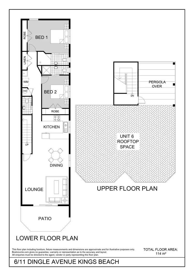 Floorplan of Homely unit listing, 6/11 Dingle Avenue, Kings Beach QLD 4551